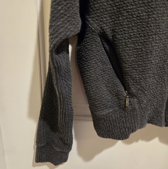 Lululemon size 4 full zip easy going jacket in heathered black - Picture 6 of 11